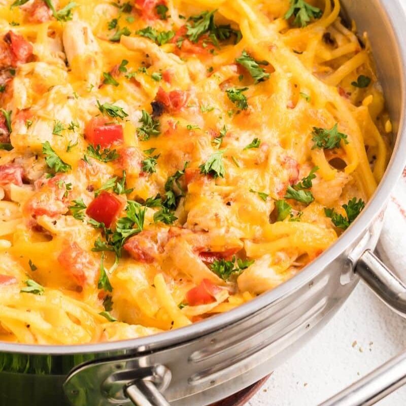 Rotel Chicken Spaghetti